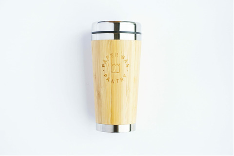 Travel Mug - Bamboo & S/S